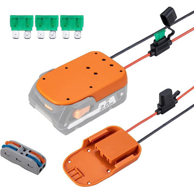 Power Wheels Adapter for Ridgid Battery 18V AEG Li-Ion Dock Power Connection USA