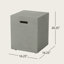 Table d'appoint moderne 16,25 po x 20,25 po, sans assemblage-116623100