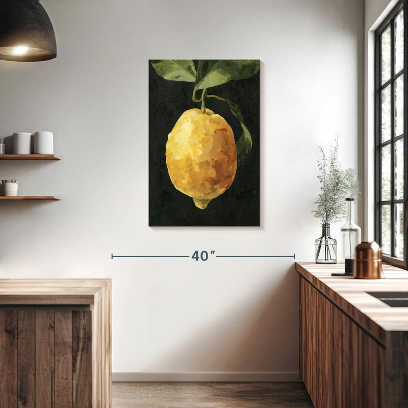 Yarlin Dark Lemon I, 36" H x 24" W