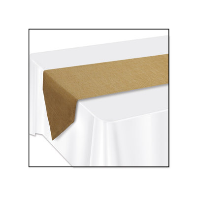 Chemin de table Faux BurlapTable - 12 po x 6 pi - paquet de 6