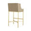 Dalia Upholstered Counter Stool with Metal Frame-49918177