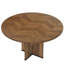 39.37" Dark Brown Round Conference Table With X-Base For 4 People Or Small Meeting Table (Not Include Stools)