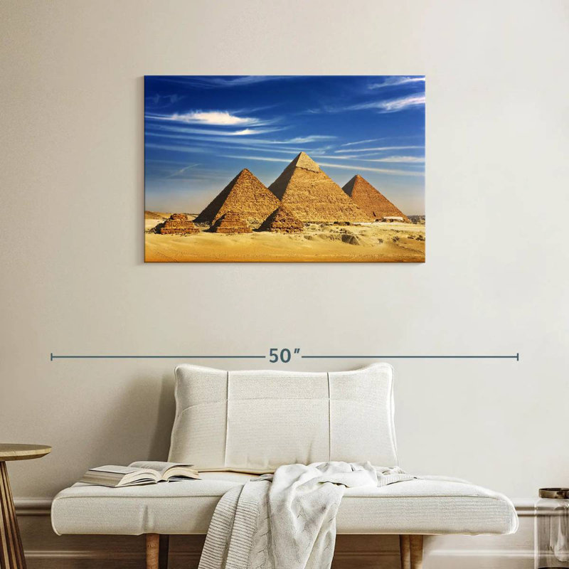 Pyramides égyptiennes de Gizeh Adella, H 24 po x l 36 po