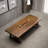 Tan Rectangular Solid Wood Dining Table-273074932