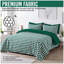 Luxury Gingham Microfibre Duvet Cover Set with Pillowcases Soft Breathable Easy Care Bedding All Sizes-121881311-121881323