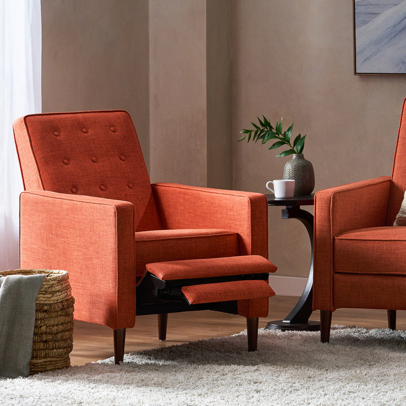 Fauteuil inclinable, Tissu - Orange