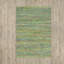 Millia Abstract Handmade Tufted Cotton Green Area Rug-16220194