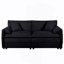 Ensemble de canapé surdimensionné de luxe surdimensionné à 2 sièges profonds, 2 pièces de canapé causeuse, ensemble de canapé en chenille moderne et confortable pour un bureau de salon avec 4 coussins, combinaison de bricolage-5763181