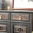 Modern Black Solid Wood Accent Cabinet