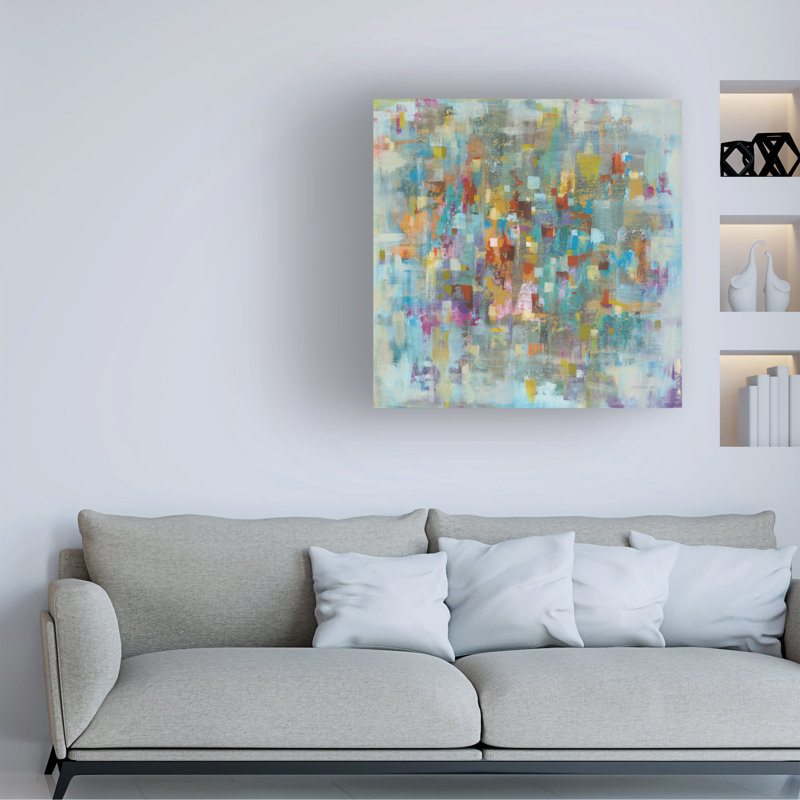 Art sur toile «rouleau Danhui Nai Confetti I», H 14 po x l 14 po