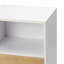 Armoire de chevet blanche à tiroir simple avec table de bout