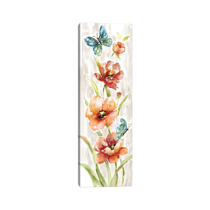 Butterfly Fantasy II by Nan - Panoramic Painting on Canvas, Wrapped Canvas, 30.48 cm H x 91.44 cm W x 1.91 cm D
