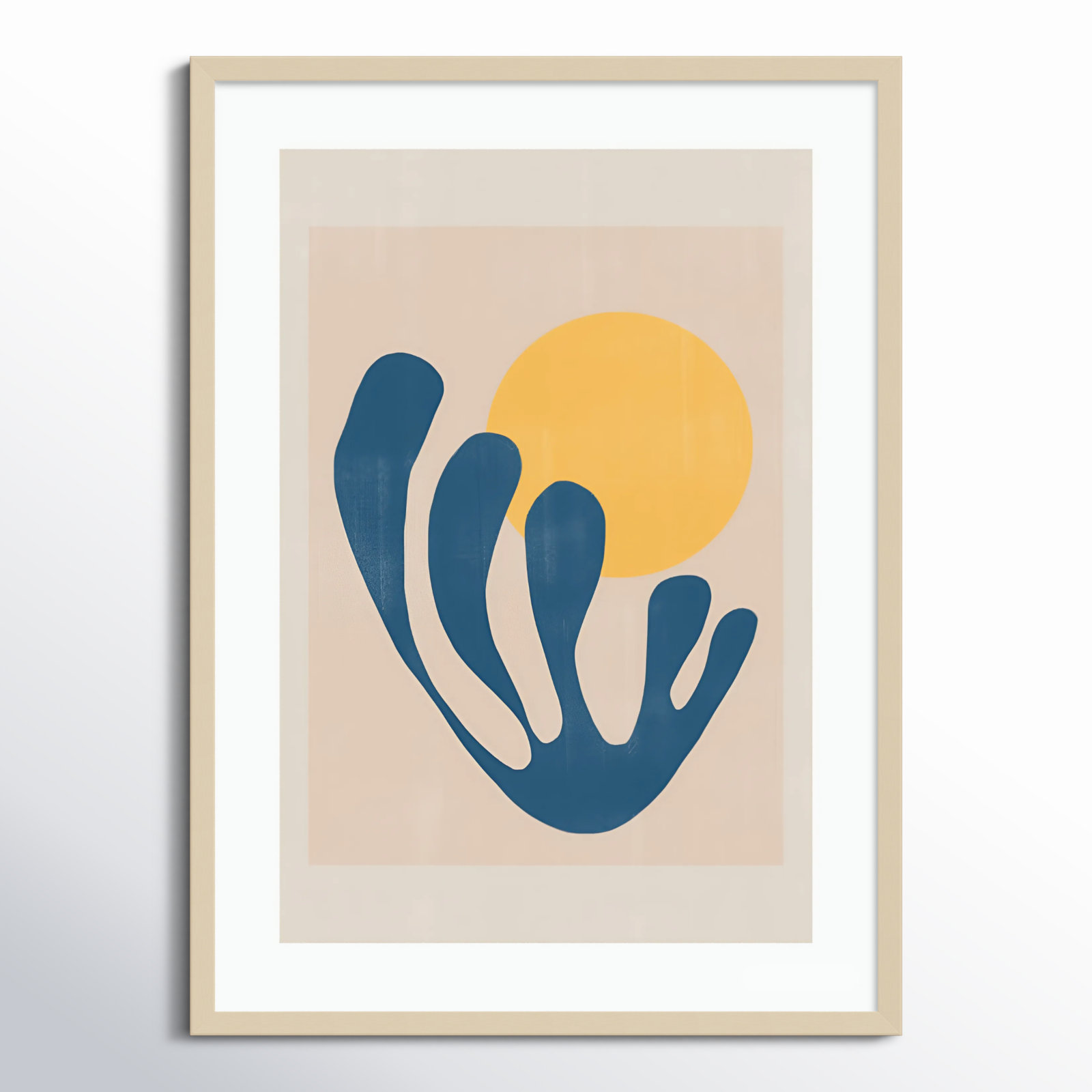 Giese "Modern Plant No. 1" Print, Brown, 41" H x 30" W
