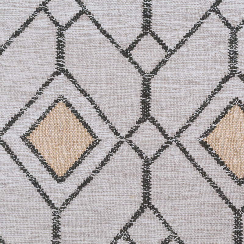 Ashes Geometric Area Rug in Gray/Beige, Runner 2'7" x 13'1"