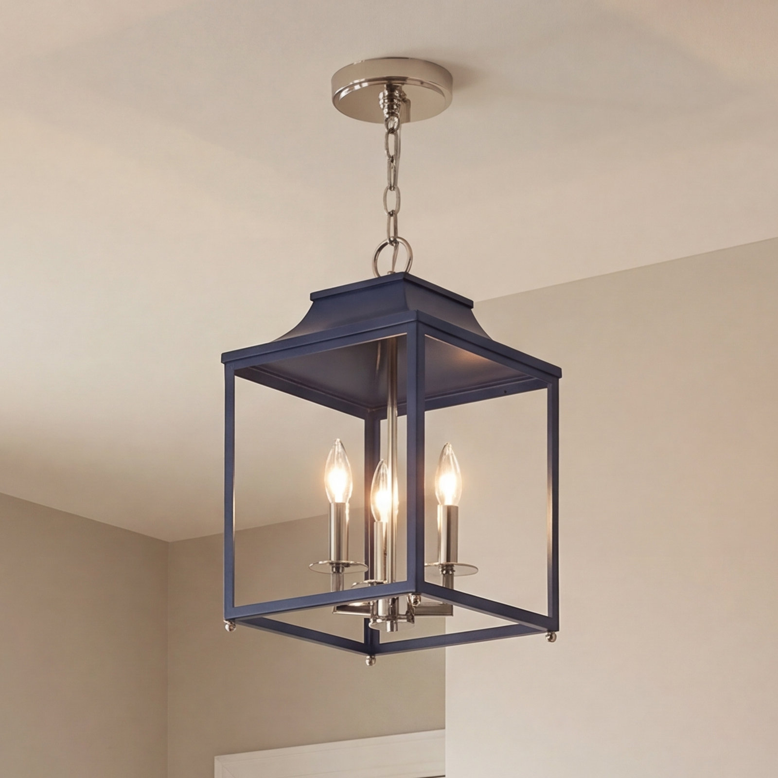Douro Chandelier, Navy Blue, 3