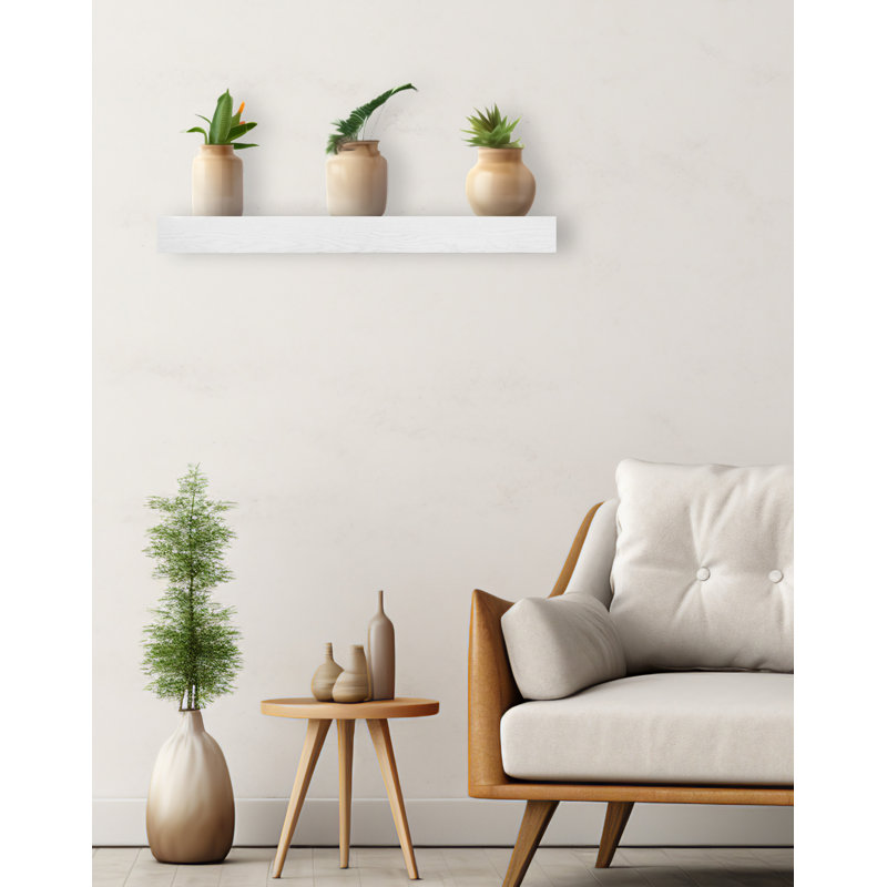 Tablette flottante Cerellia, Blanc, H 3 po x l 31 po x P 8 po