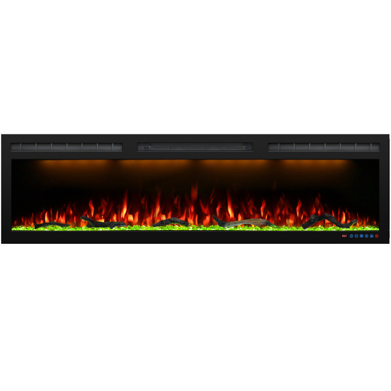 Beldin WiFi-Enabled Electric Fireplace with Alexa or App, 17.71'' H X 60'' W X 5.96'' D