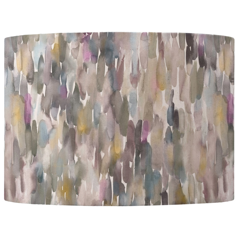 Cotton Round Lamp Shade, Beige, 21cm H x 30cm W x 30cm