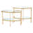 Hexagon Table-Gold Leaf-Tall