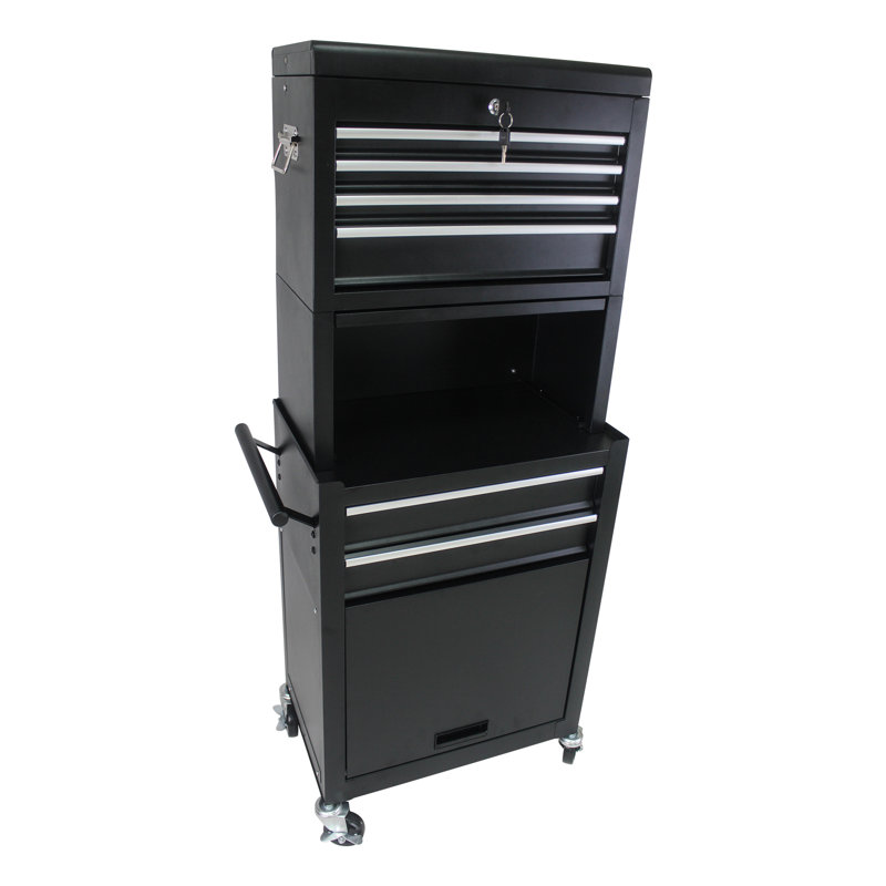 Tool Cabinet On Wheels, Black