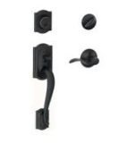 Camelot Handleset with Deadbolt and Door Lever and Rosette