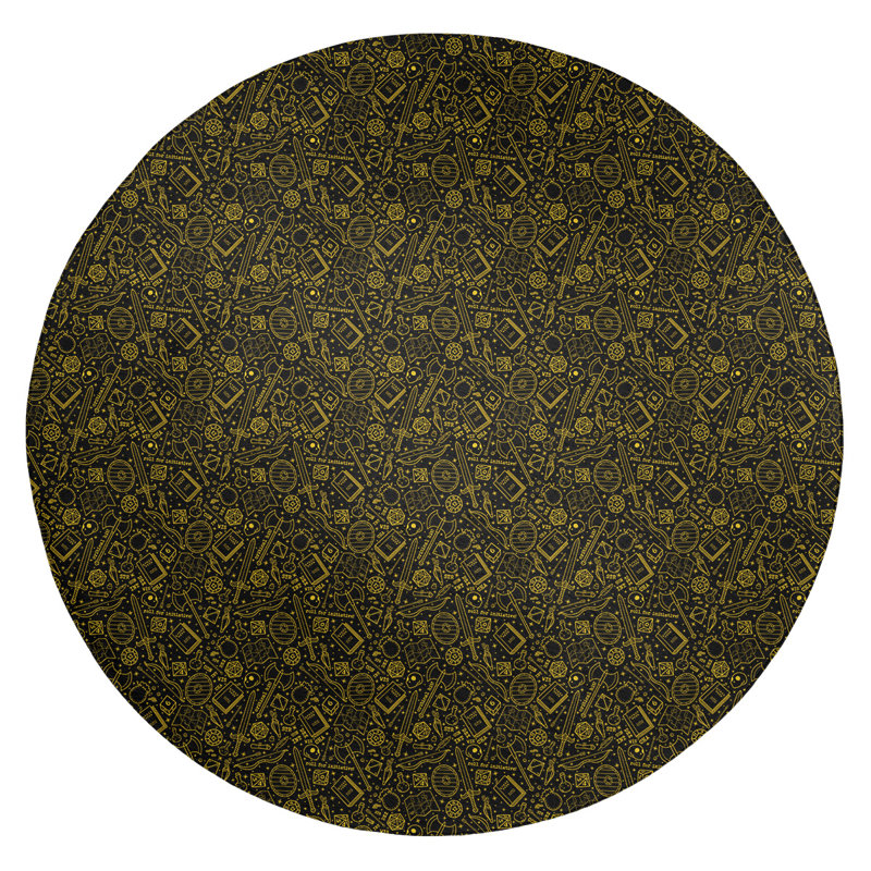 Tapis noir zone lines, Rond 5 pi