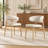 Bosvilt PU Leather Dining Chairs with Solid Wood Legs