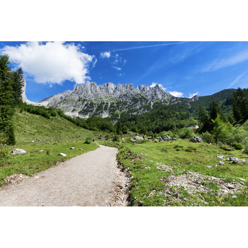 Glenvar Wilder Kaiser, Austria - Wrapped Canvas Print, 30cm H x 46cm W x 3.8cm D
