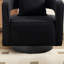 Fauteuil demi-tonneau moderne pivotant avec dossier ouvert-652721203