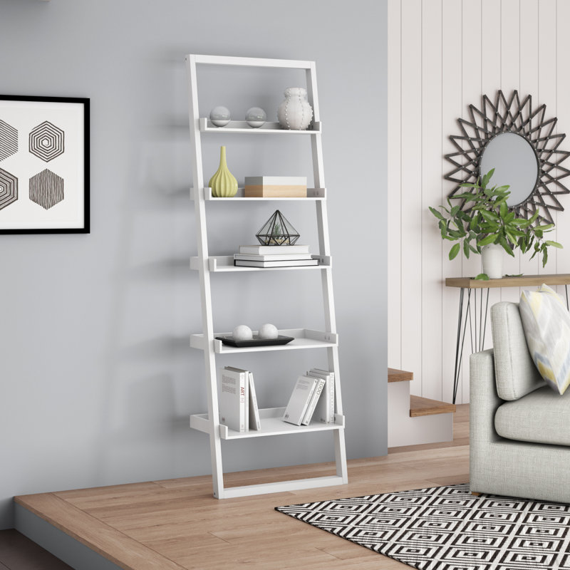 Zeppelin 193 cm H x 65 cm W Ladder Bookcase