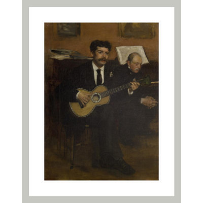 «Lorenzo Pagans and Auguste de Gas» par Edgar Degas, impression giclée encadrée