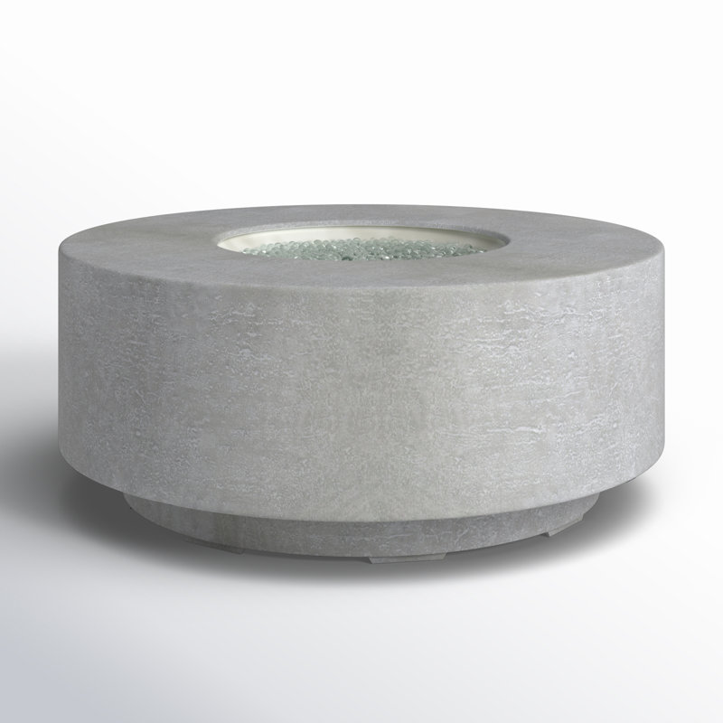 Round GFR Concrete Smokeless Fire Pit Table