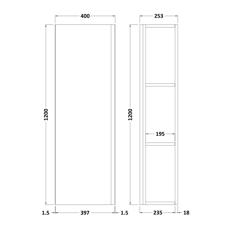 Urban Linen Cabinet, Green