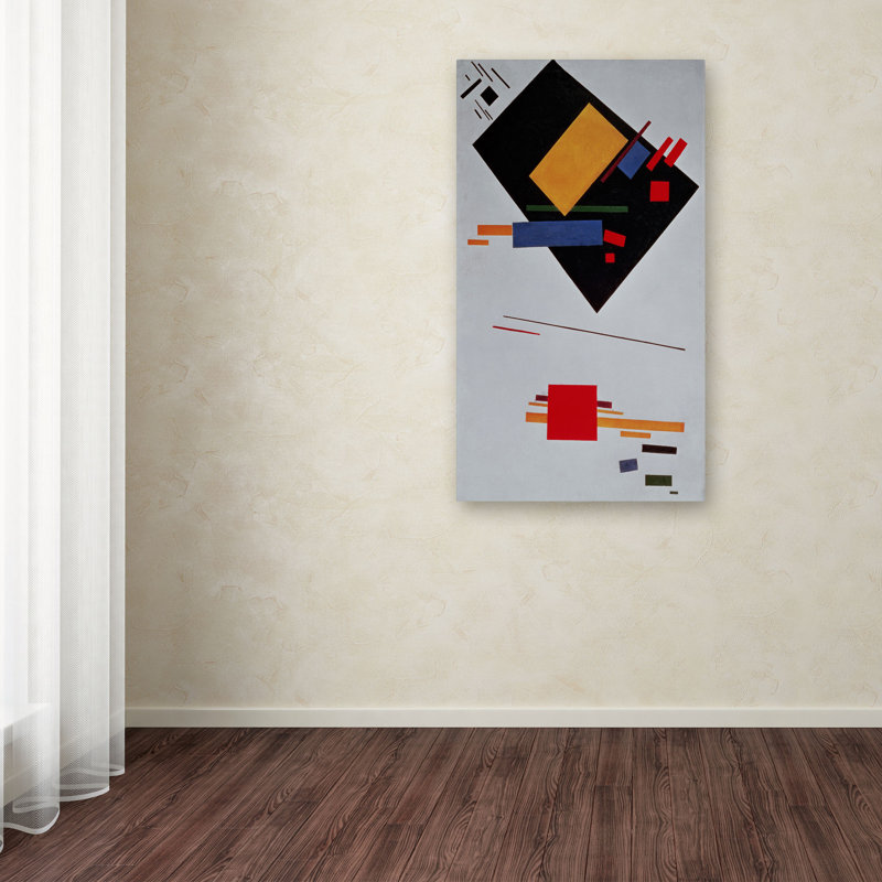 « suprematist composition », impression sur toile tendue, H 32 po x l 18 po x P 0,75 po