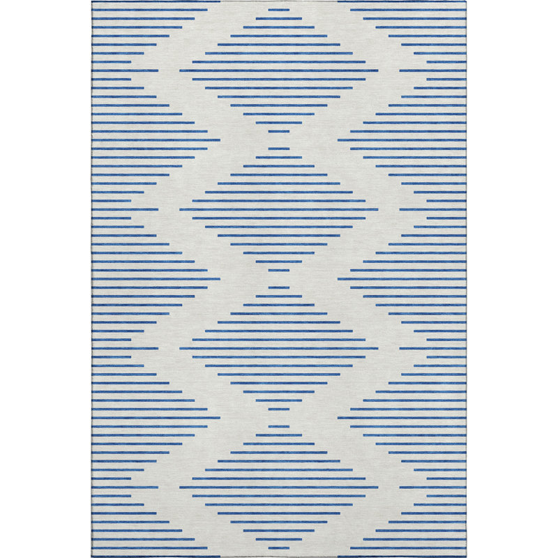 Premium Machine Washable Jahnke AMF1017 Geometric Rug, Rectangle 10' x 14'