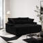 Ensemble de méridienne double avec pouf réversible, tissu velours côtelé doux, rangement, port USB, siège/table multifonction pour salon-1147114561