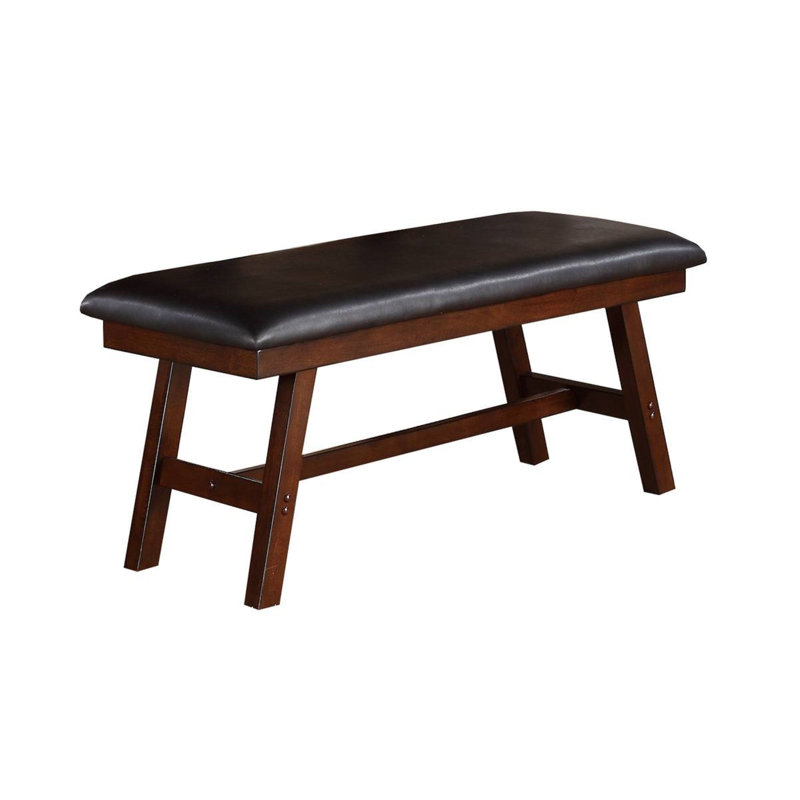 Faux Leather Upholstered Bench