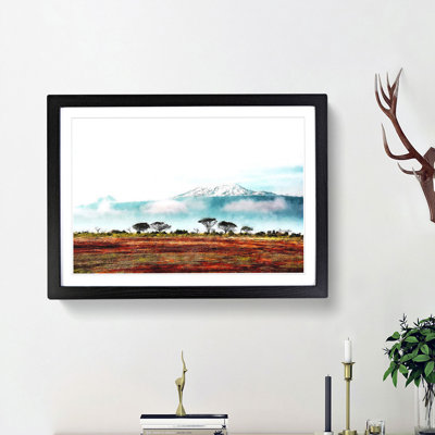 Mount Kilimanjaro In Tanzania - Single Picture Frame Print on MDF
