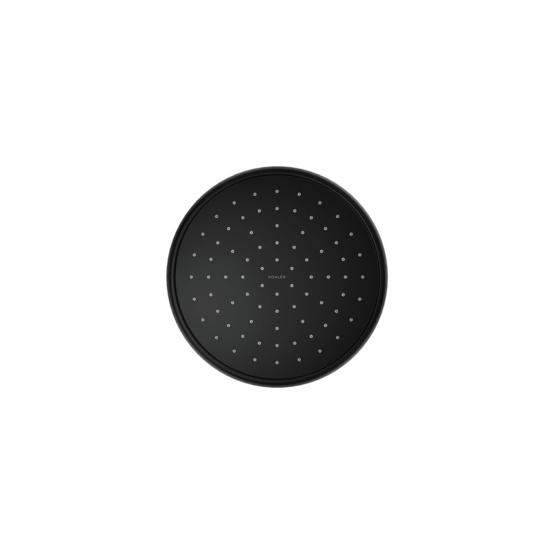 Traditional Rain Shower Head, Matte Black