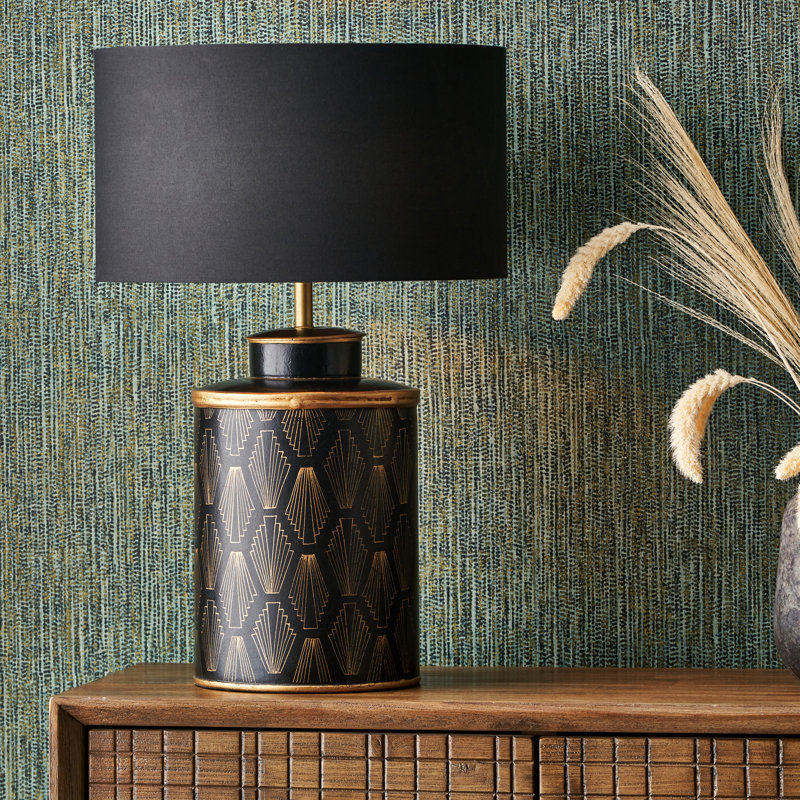 Deloatch Wood Lamp Base Lamp