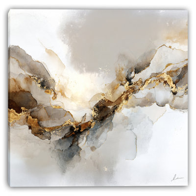 Marble Horizon Wrapped Canvas Wall Art