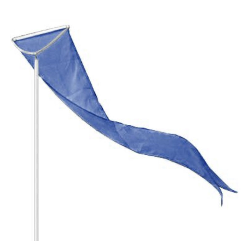 Fanion en nylon Rabun, Bleu français, H 96 po x l 18 po x P 0,5 po