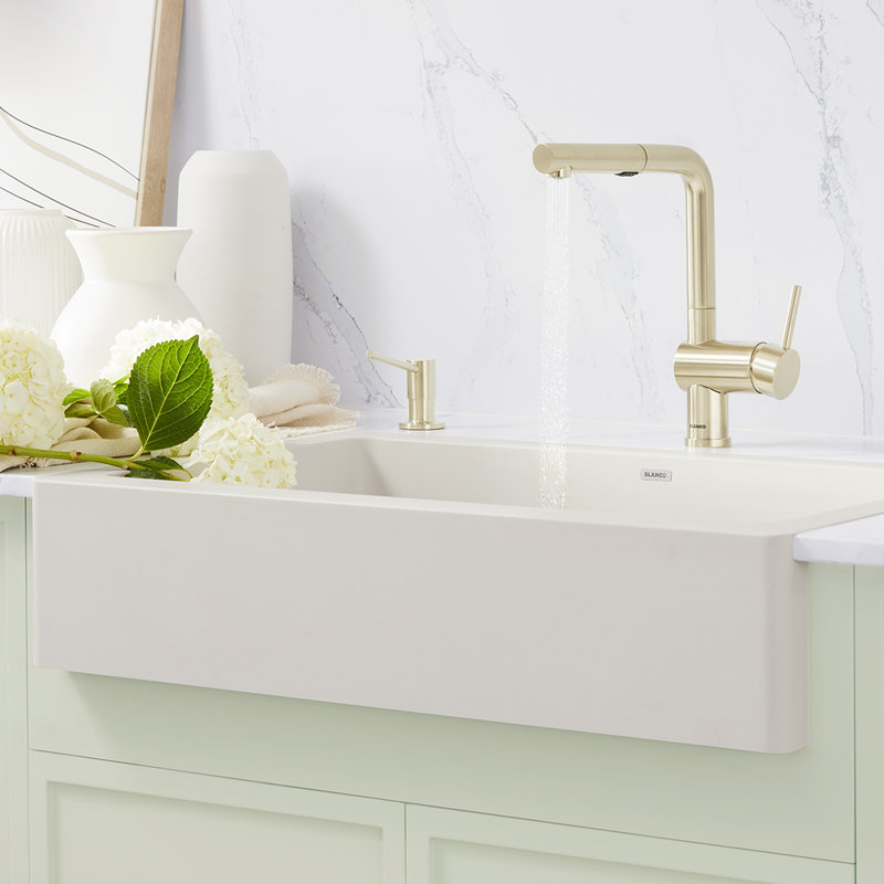 Vintera SILGRANIT 30" L X 19'' W Farmhouse Sink, Anthracite