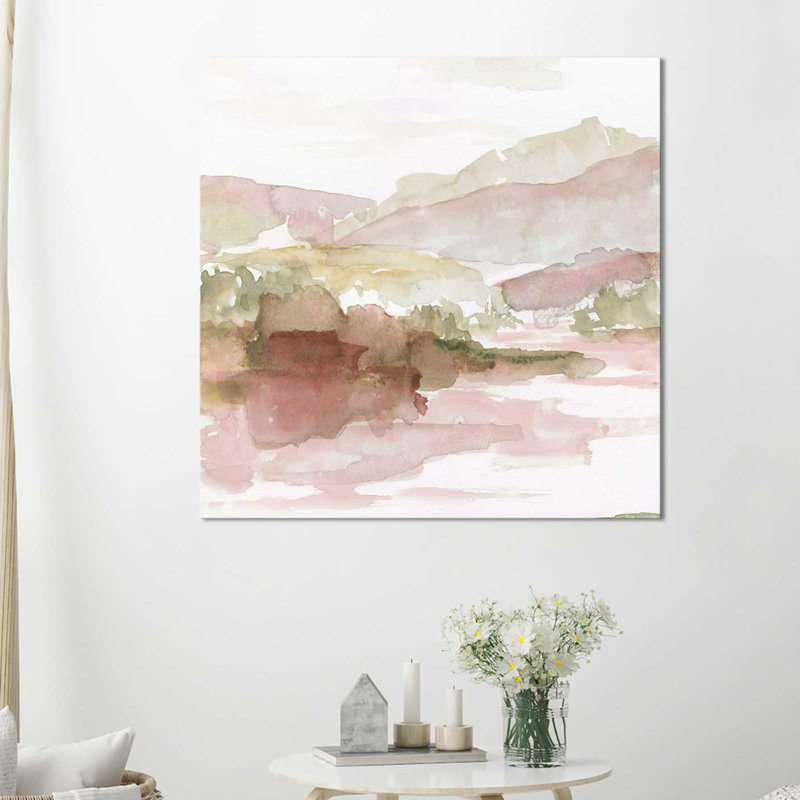 " Windscape I " by Nan, 18" H x 18" W x 1" D, Wrapped Canvas