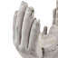 Set Of 2 6X6x9" Accepting Hands Accent Cement Hand Decor