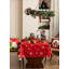 Nappe rouge festive Père Noël et flocon de neige 56 po x 72 po-406666701