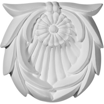 Shell 3.125'' H x 3.125'' W x 625'' D Urethane Rosette Applique