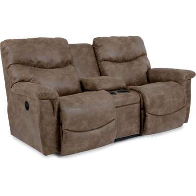 James Reclining Loveseat with Console