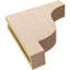 Bois de cèdre brut Newport, grain de bois TimberThane, brun clair apprêté-88292466