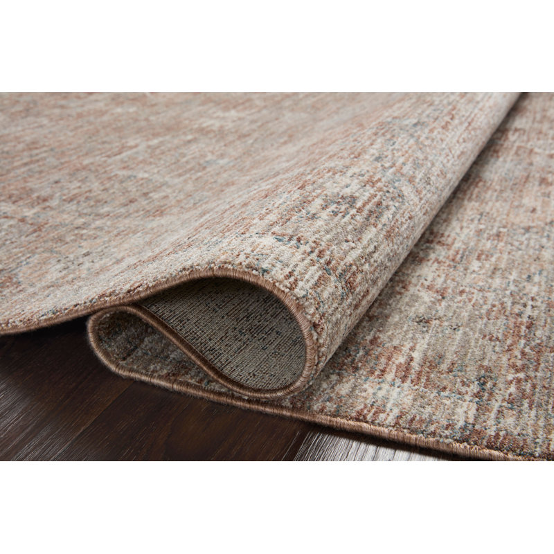 Vintage Floral Red Synthetic 2'3" x 3'10" Traditional Area Rug